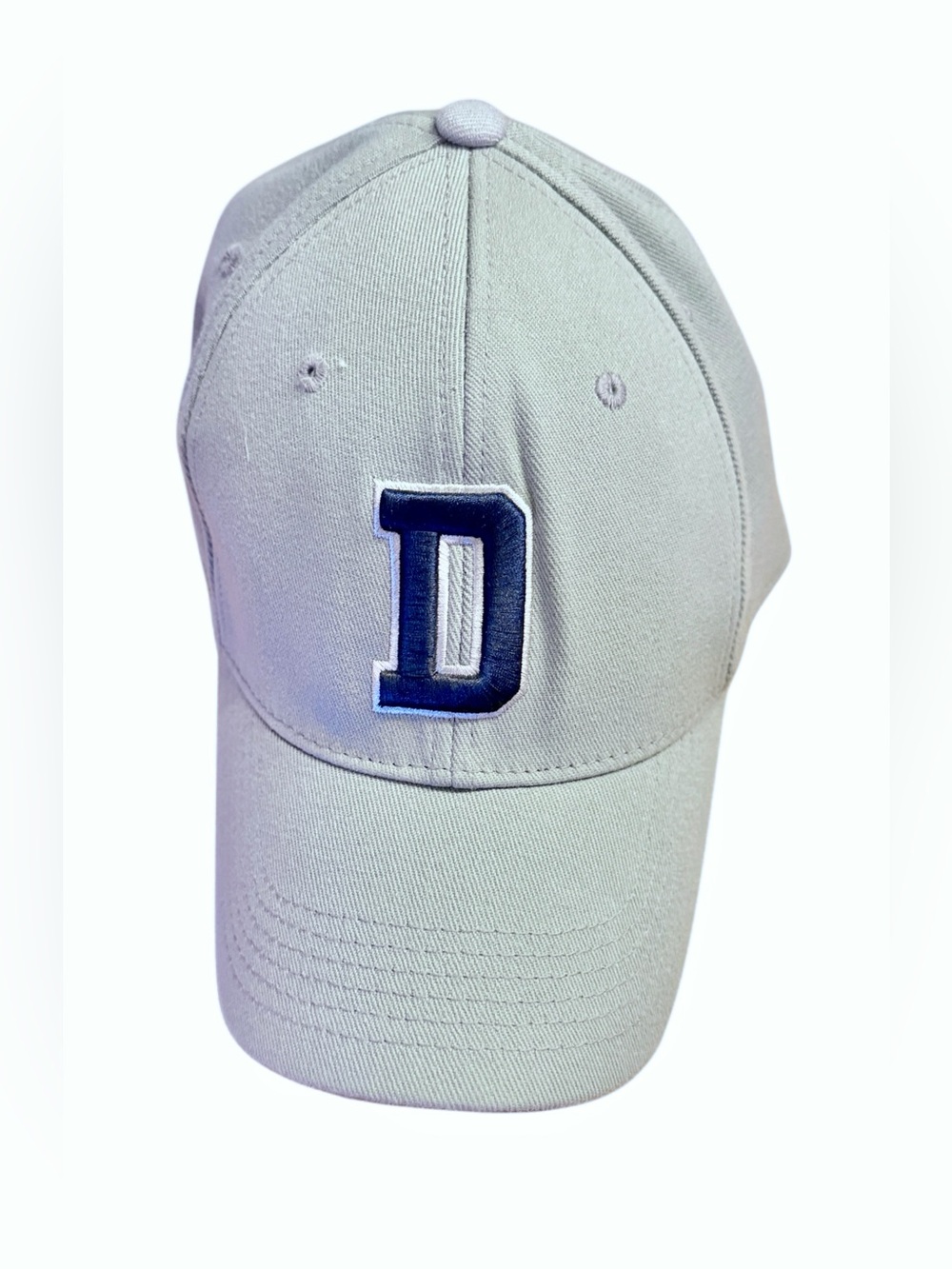 Dallas Cowboys Authentic Gray Big D NFL Fitted Hat L/XL